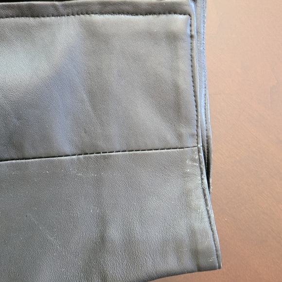 Wilsons Leather | Black Leather Midi Skirt - Picture 4 of 13